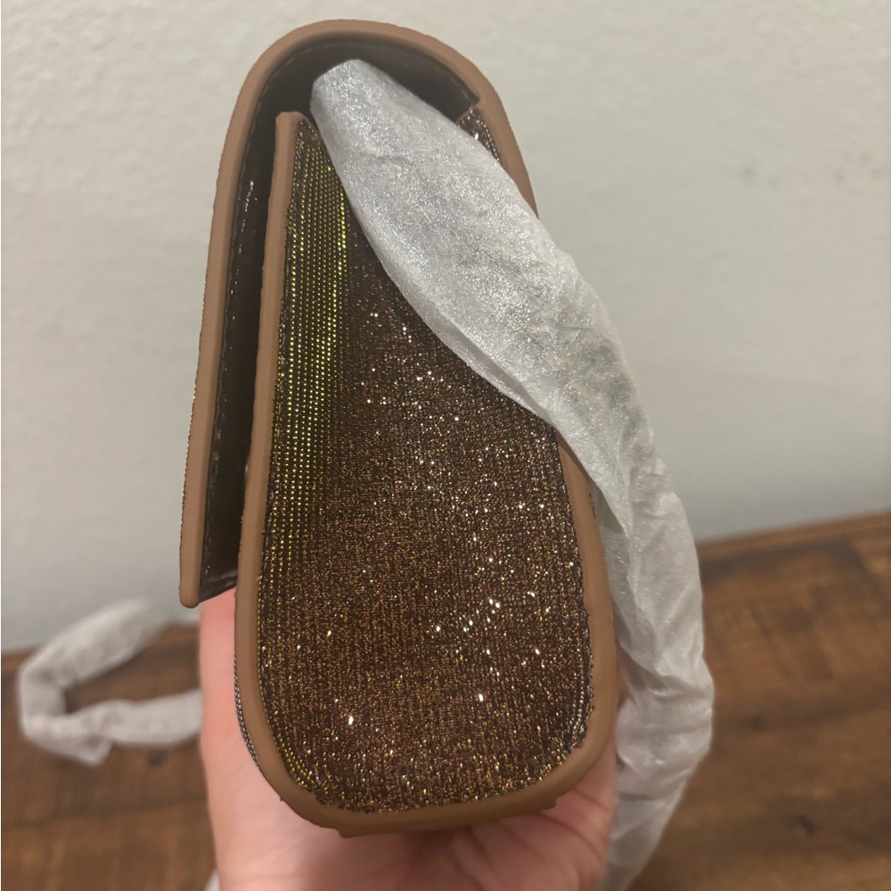 Kurt Geiger Glittering Brown Crossbody Bag - Picture 10 of 14